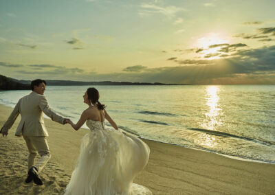 海外婚禮婚紗沖繩婚禮教堂證婚,moon beach wedding