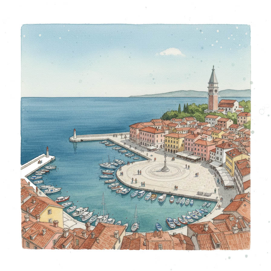 斯洛維尼亞旅行皮蘭漁港 斯洛維尼亞旅行皮蘭漁港